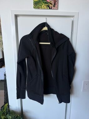 Athleta Black Women's Zip-Up Hoodie Jacket